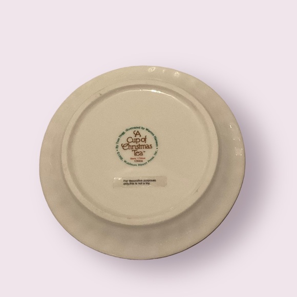 Vintage Miniature Tea Set A Cup of Christmas Tea 1995 Waldman House 10 pieces - Picture 5 of 5